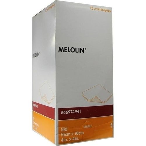 MELOLIN 10X10 WUNDAUFLAGE STERIL, 100 ST