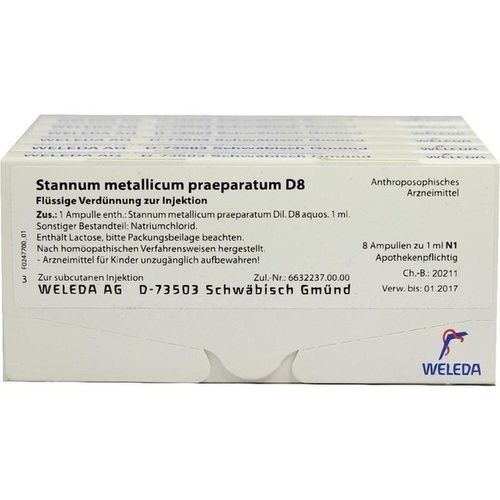 STANNUM MET PRAEP D 8, 48X1 ML