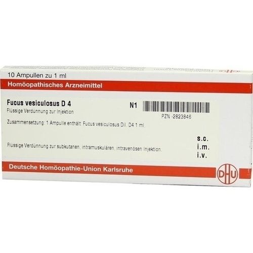 FUCUS VESICULOSUS D 4 Ampullen, 10X1 ML