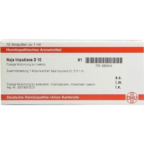 NAJA TRIPUDIANS D 10 Ampullen, 10X1 ML