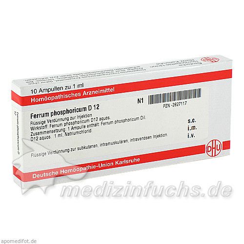 FERRUM PHOSPHORICUM D 12 Ampullen, 10X1 ML