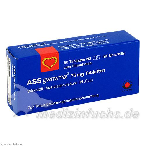 ASS-gamma 75mg Tabletten, 50 ST