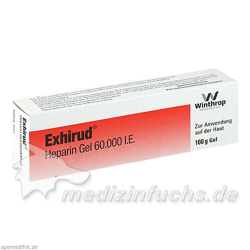 Exhirud Heparin Gel 60.000 I.E., 100 G