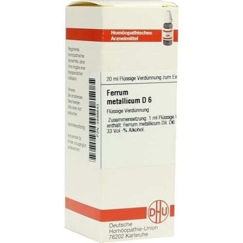 FERRUM MET D 6, 20 ML