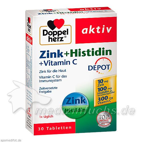 Doppelherz Zink + Histidin Depot, 30 ST