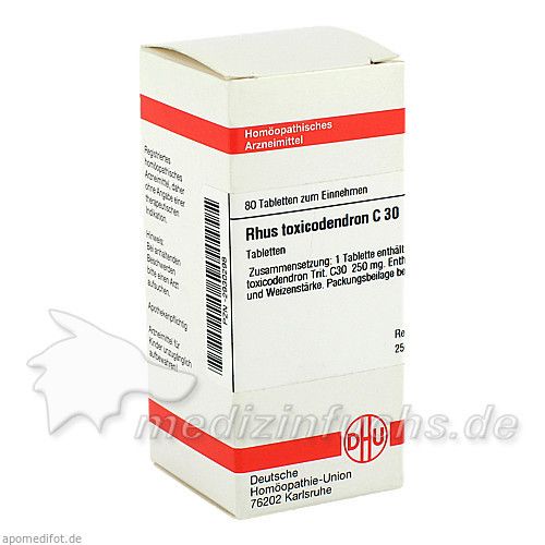 RHUS TOX C30, 80 ST