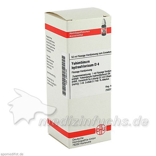 YOHIMBINUM HYDROCHLORICUM D 4 Dilution, 50 ML