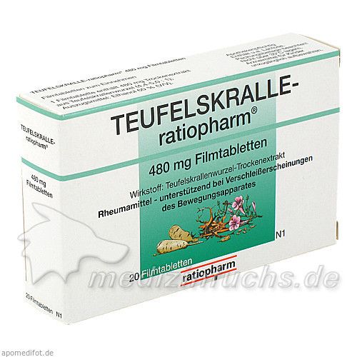 TEUFELSKRALLE-ratiopharm, 20 ST