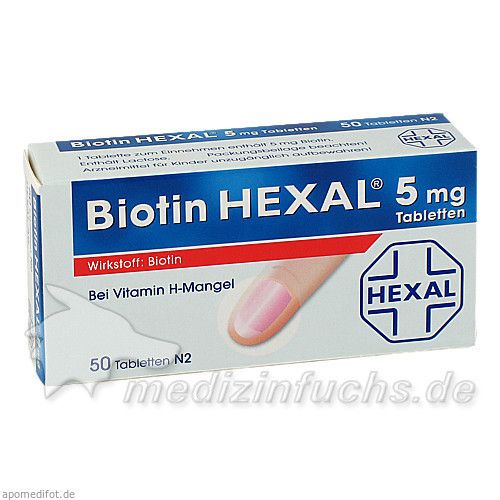 Biotin HEXAL 5mg, 50 ST