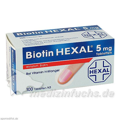 Biotin HEXAL 5mg, 100 ST