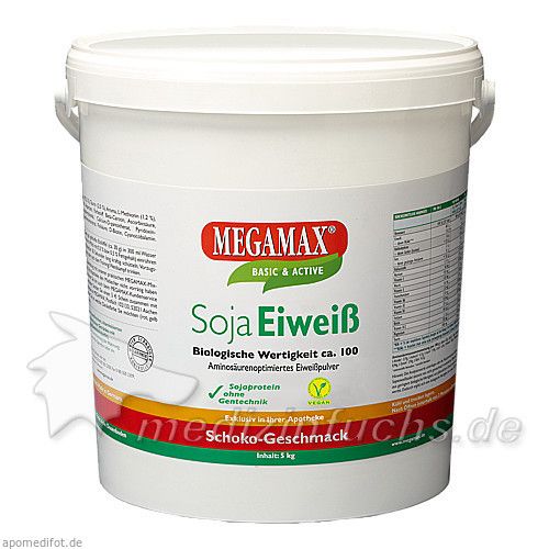 MEGAMAX Soja Eiweiss Schoko, 5 KG