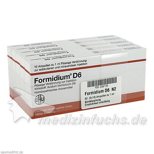 FORMIDIUM D 6 Ampullen, 50X1 ML