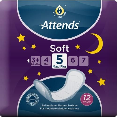 Attends Soft 5 Maxi Plus, 12 ST