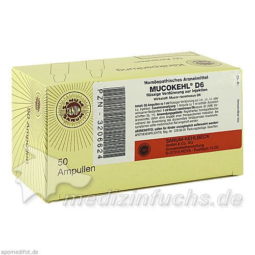 MUCOKEHL D 6, 50X1 ML