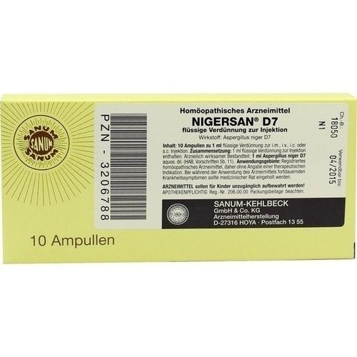 NIGERSAN D 7, 10X1 ML