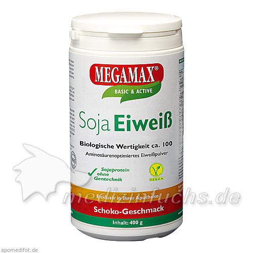 MEGAMAX Soja Eiweiss Schoko, 400 G