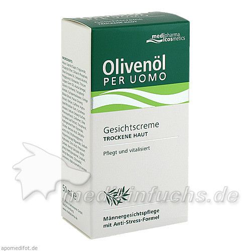 Olivenöl Per Uomo Gesichtscreme, 50 ML