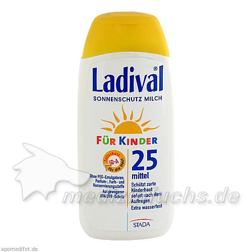 Ladival Kinder Sonnenmilch LSF25, 200 ML