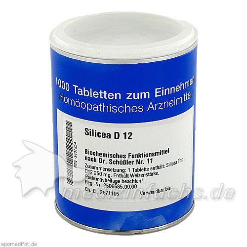 BIOCHEMIE 11 SILICEA D12, 1000 ST