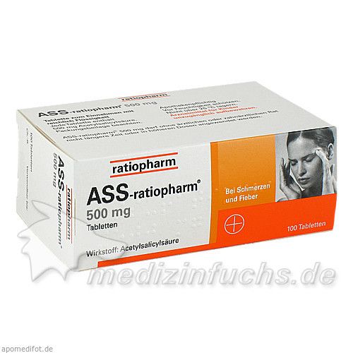 ASS-ratiopharm 500mg, 100 ST