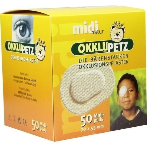 Okklupetz midi natur, 50 ST