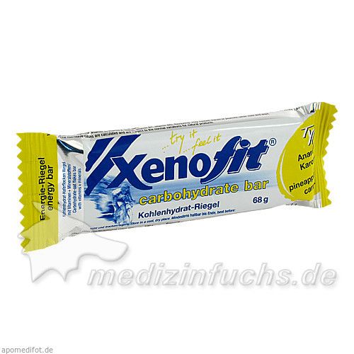 XENOFIT carbohydrate Bar Ananas/Karotte Riegel, 68 G