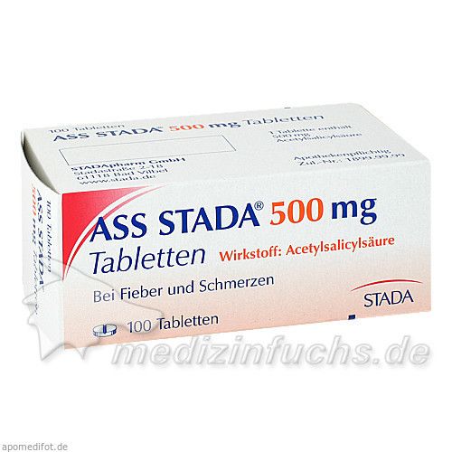 ASS STADA 500mg Tabletten, 100 ST