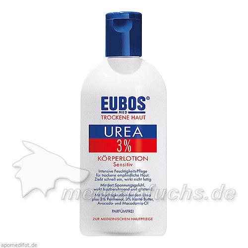 EUBOS Trockene Haut Urea 3% Körperlotion, 200 ML