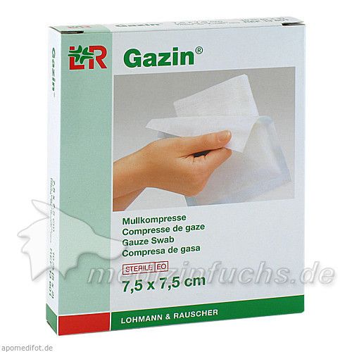 Gazin Kompresse 7.5x7.5cm 8fach steril, 5X2 ST