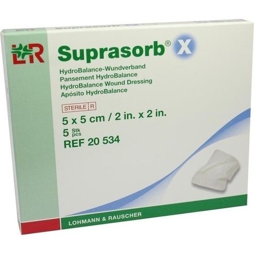 Suprasorb X HydroBalance Wundverand 5x5cm, 5 ST