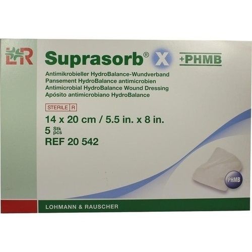 Suprasorb X + PHMB HydroBalance Wundverand 14x20cm, 5 ST