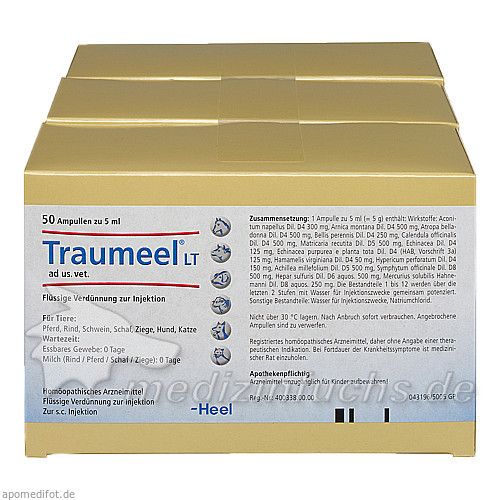 TRAUMEEL LT ad us.vet.Ampullen, 150X5 ML