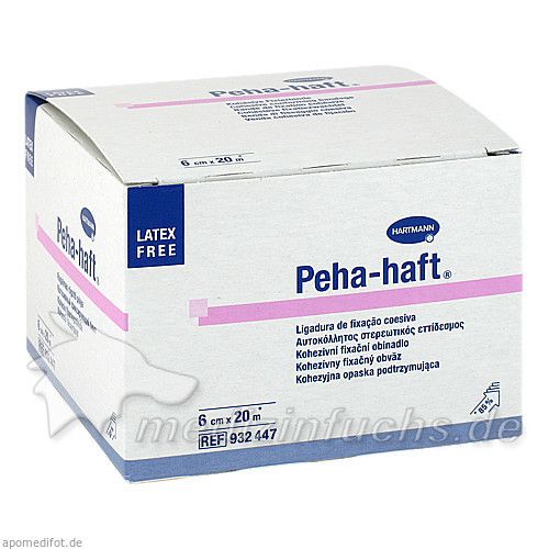 Peha-haft Latexfrei Fixierbinde 6cmx20m, 1 ST