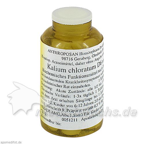 Kalium chloratum D 6 Schüssler Nr.4 handverrieb., 80 ST