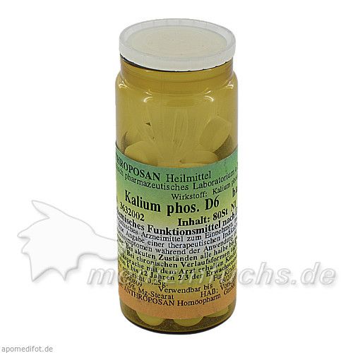 Kalium phosphoricum D 6 Schüssler Nr.5 handverrieb, 80 ST