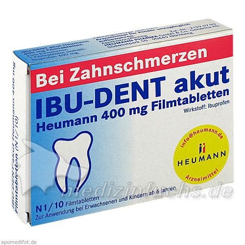 IBU-DENT akut Heumann 400 mg Filmtabletten, 10 ST