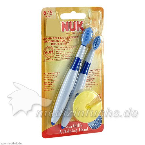 Nuk Zahnpflege-Lernset Blisterkarte, 2 ST