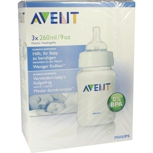 AVENT ANTI-KOLIK FLASCHE PP 3X260ML, 3 ST