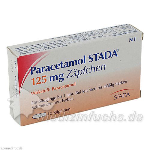 Paracetamol STADA 125mg Zäpfchen, 10 ST