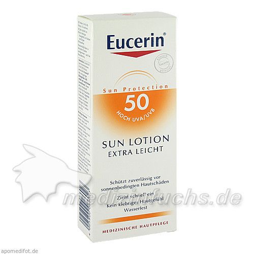 Eucerin Sun Lotion Extra Leicht LSF50, 150 ML