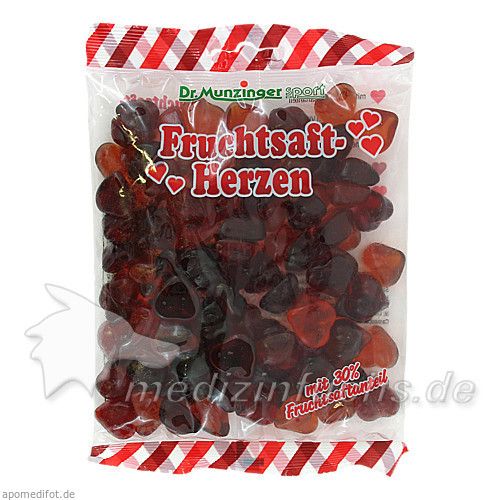 DR. MUNZINGER Fruchtsaftherzen mit Vitamin C, 250 G