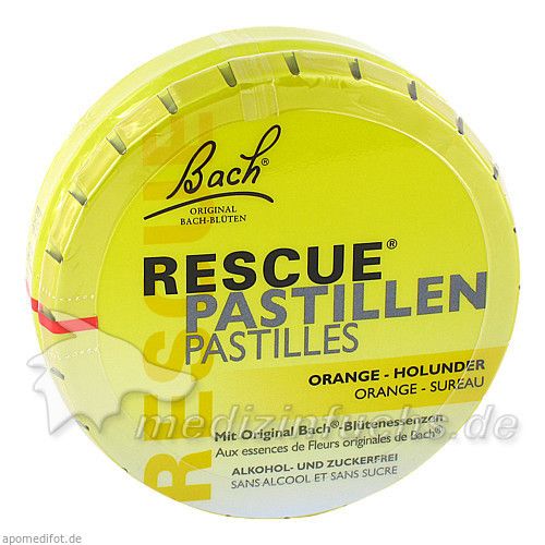 Bach Original Rescue Pastillen Orange-Holunder, 50 G