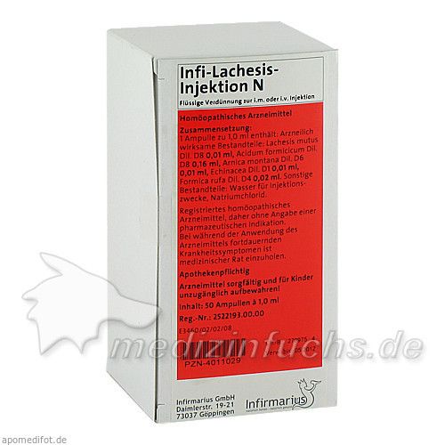 Infi-Lachesis-Injektion N, 50X1 ML