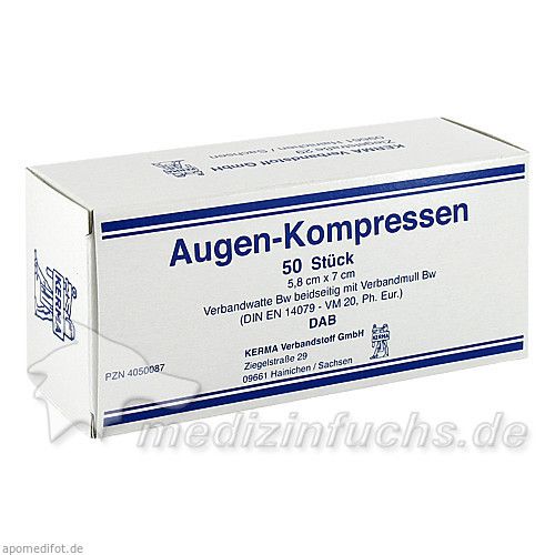 AUGENKOMPRESSEN 5.8x7CM UNSTERIL, 50 ST