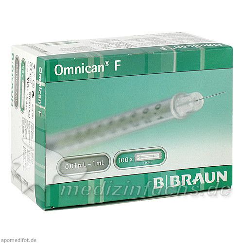 Omnican-F 30Gx12mm Feindosierungspritze 1ml, 100 ST