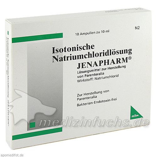 ISOTONISCHE NATRIUMCHLORID JENAPHARM, 10X10 ML