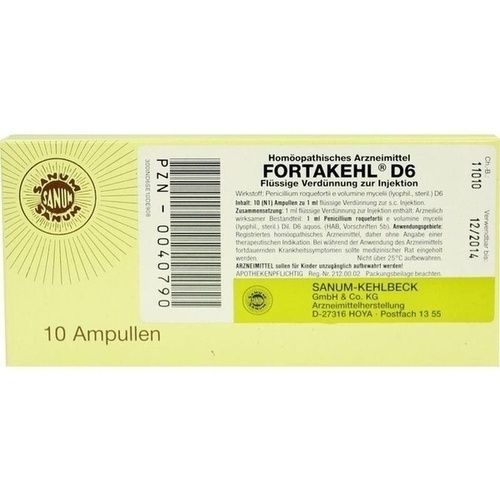 FORTAKEHL D 6 Injektion, 10X1 ML