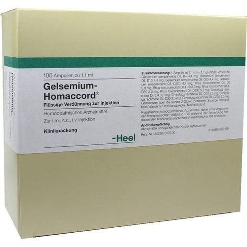 GELSEMIUM HOMACCORD, 100 ST