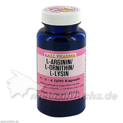 L-ARGININ/L-ORNITHIN/L-LYSIN 4:3:4 GPH, 100 ST