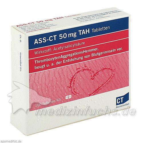 ASS-CT 50 mg TAH Tabletten, 100 ST